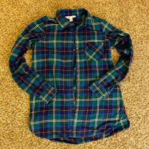 Medium tall size Old Navy plaid shirt